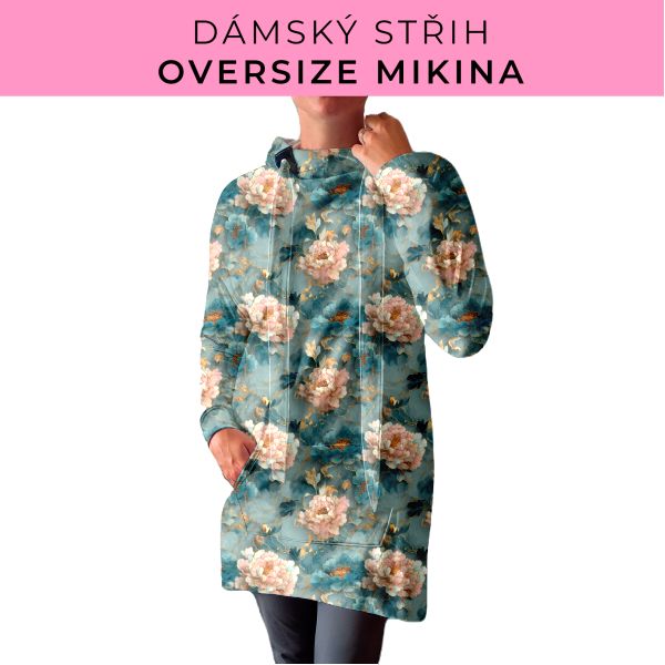 DÁMSKÝ střih - Oversize mikina