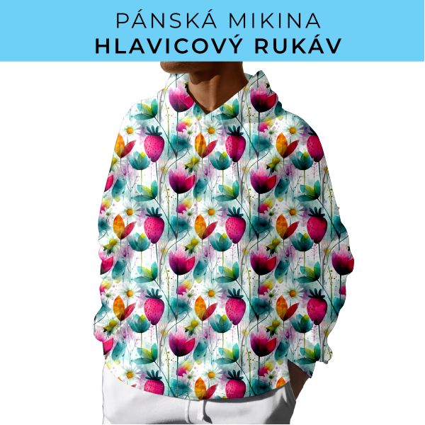PÁNSKÝ střih - mikina s kapucí