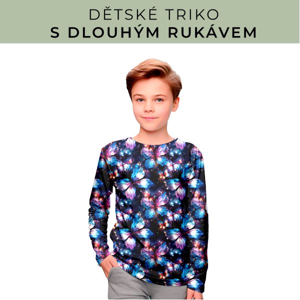 DĚTSKÝ střih - triko dlouhý rukáv