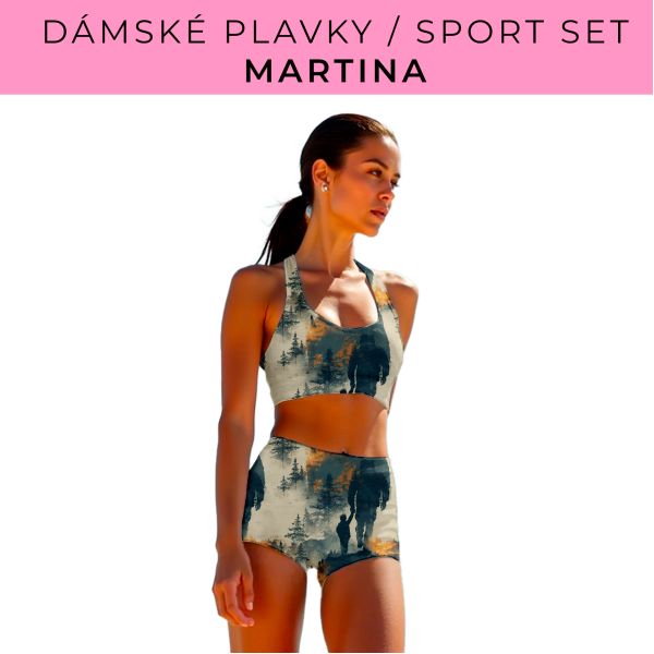 Dámský střih - plavky / sportovní set Martina
