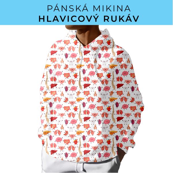 PÁNSKÝ střih - mikina s kapucí