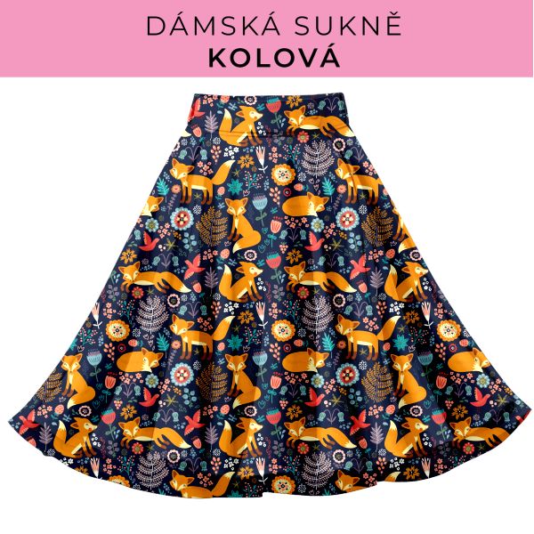DÁMSKÝ střih - Kolová sukně