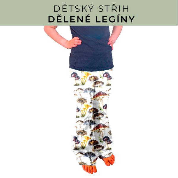 Dětský střih - Dělené legíny