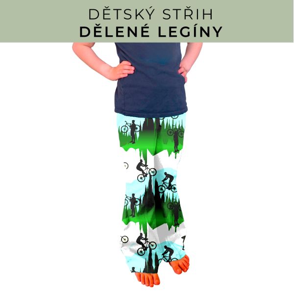 Dětský střih - Dělené legíny
