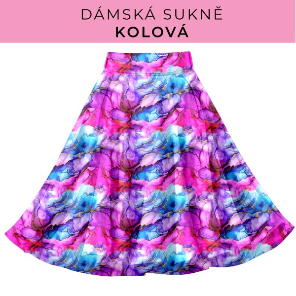 DÁMSKÝ střih - Kolová sukně