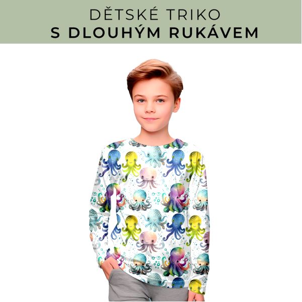 DĚTSKÝ střih - triko dlouhý rukáv
