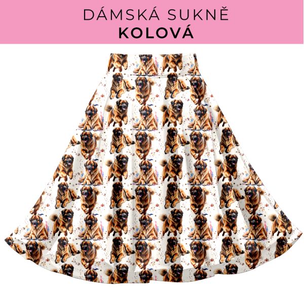 DÁMSKÝ střih - Kolová sukně