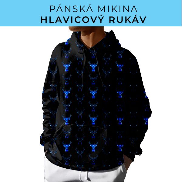 PÁNSKÝ střih - mikina s kapucí