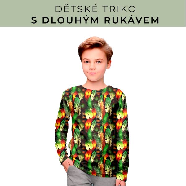 DĚTSKÝ střih - triko dlouhý rukáv