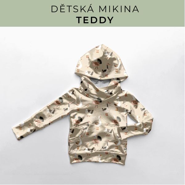 DĚTSKÝ střih - Mikina Teddy