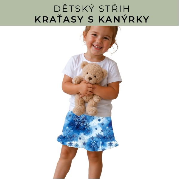 Dětský střih - Kraťásky s kanýrkem