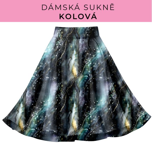 DÁMSKÝ střih - Kolová sukně