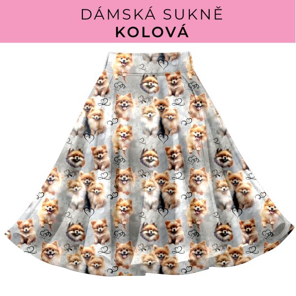DÁMSKÝ střih - Kolová sukně
