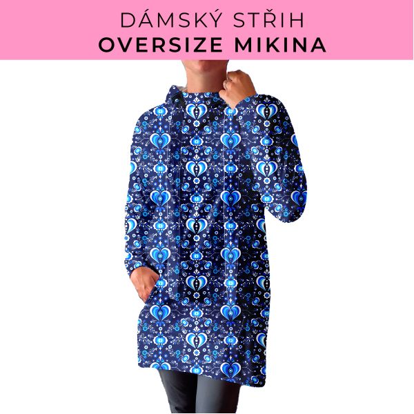 DÁMSKÝ střih - Oversize mikina