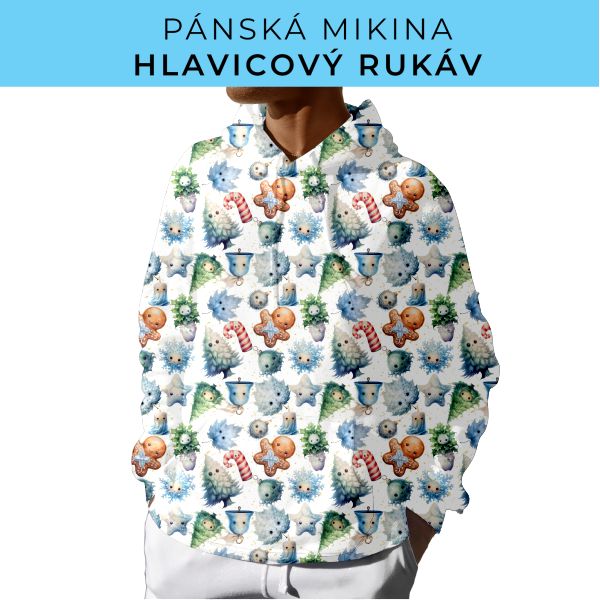 PÁNSKÝ střih - mikina s kapucí