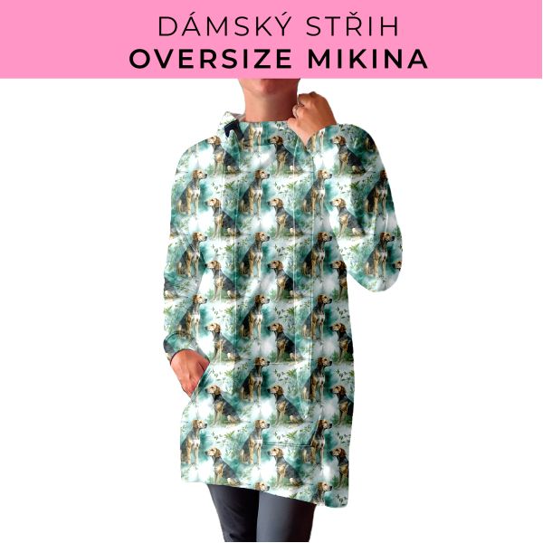 DÁMSKÝ střih - Oversize mikina