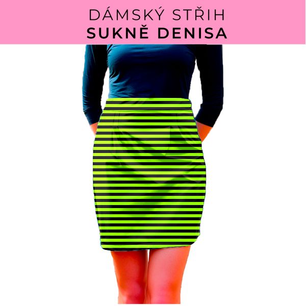 Dámský střih - Dámská sukně Denisa