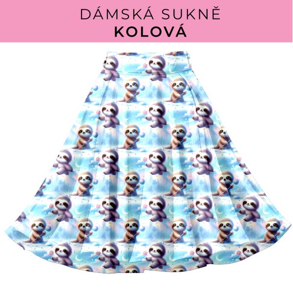 DÁMSKÝ střih - Kolová sukně