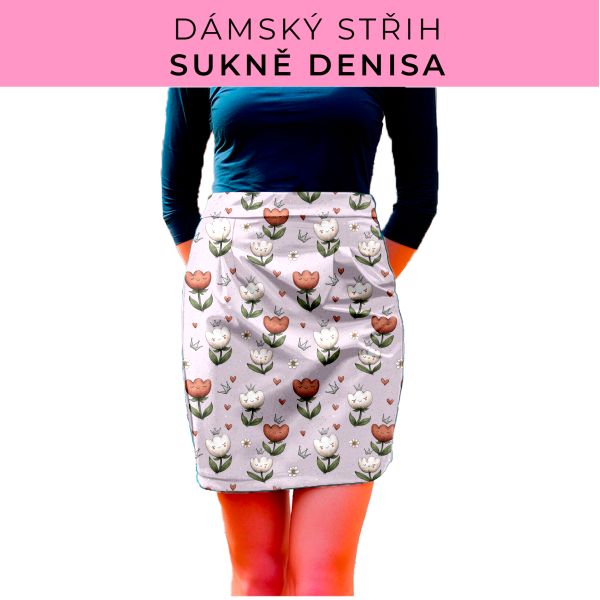 Dámský střih - Dámská sukně Denisa