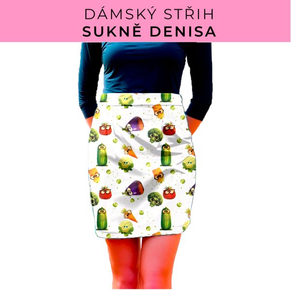 Dámský střih - Dámská sukně Denisa