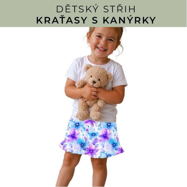 Dětský střih - Kraťásky s kanýrkem