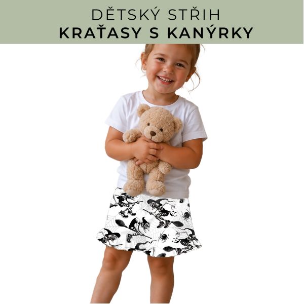 Dětský střih - Kraťásky s kanýrkem