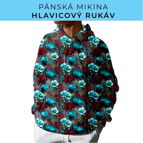 PÁNSKÝ střih - mikina s kapucí