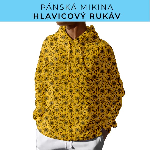 PÁNSKÝ střih - mikina s kapucí