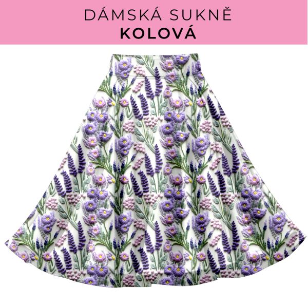 DÁMSKÝ střih - Kolová sukně