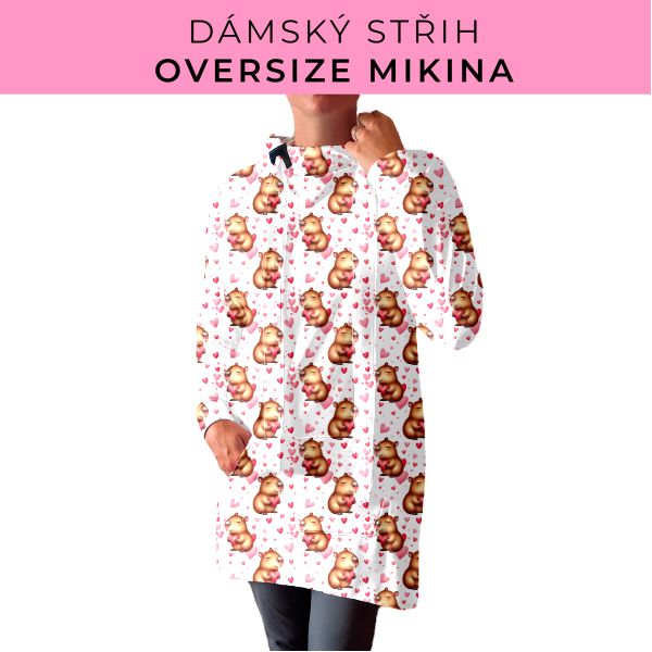 DÁMSKÝ střih - Oversize mikina