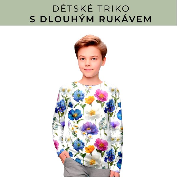DĚTSKÝ střih - triko dlouhý rukáv