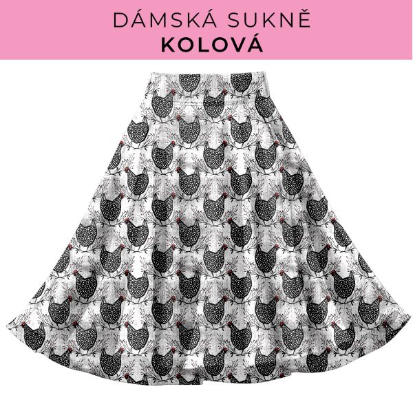 DÁMSKÝ střih - Kolová sukně