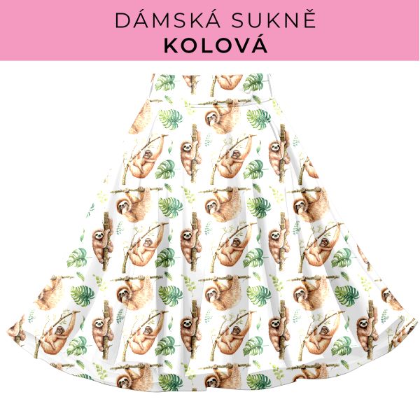 DÁMSKÝ střih - Kolová sukně