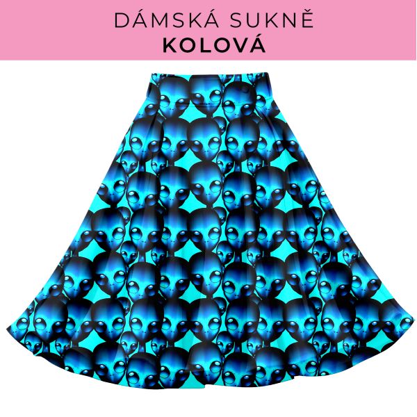 DÁMSKÝ střih - Kolová sukně