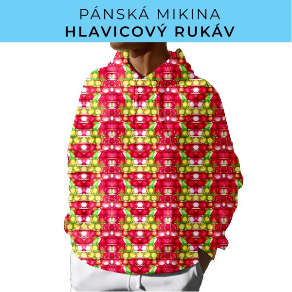 PÁNSKÝ střih - mikina s kapucí