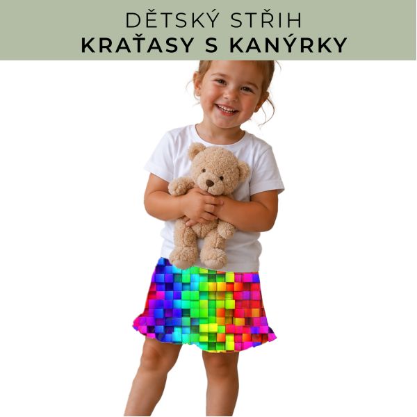 Dětský střih - Kraťásky s kanýrkem