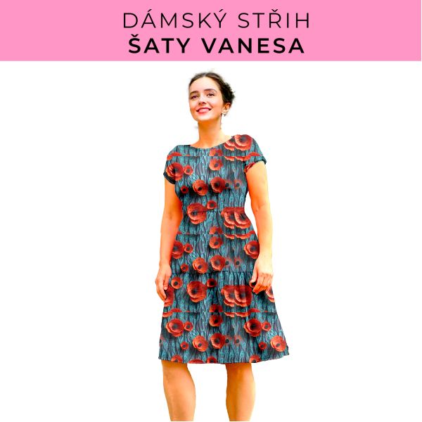 Dámský střih šaty Vanesa