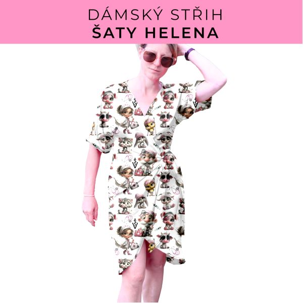 Dámský střih na šaty  Helena