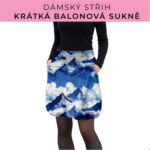 Dámský střih - balonová krátká sukně