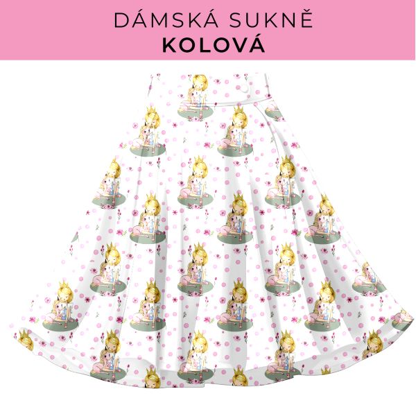 DÁMSKÝ střih - Kolová sukně