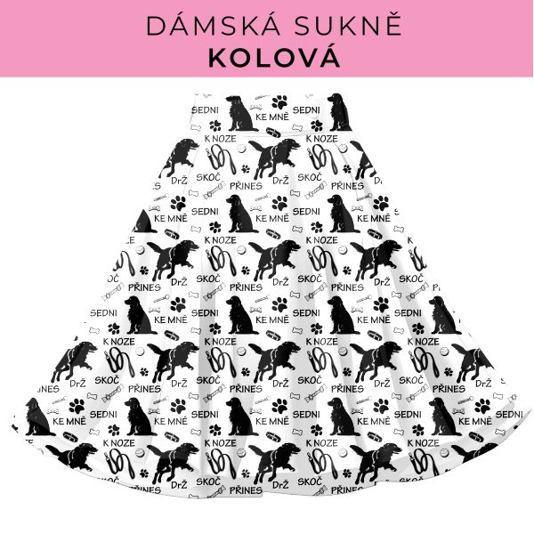 DÁMSKÝ střih - Kolová sukně