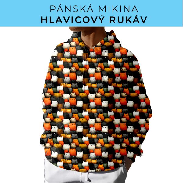 PÁNSKÝ střih - mikina s kapucí