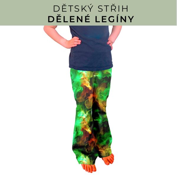 Dětský střih - Dělené legíny