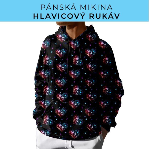PÁNSKÝ střih - mikina s kapucí