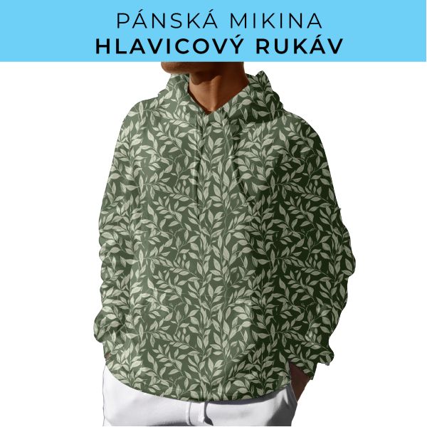 PÁNSKÝ střih - mikina s kapucí