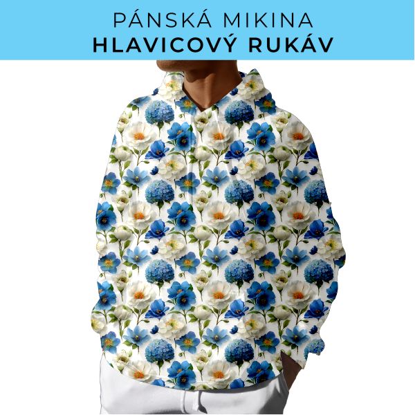PÁNSKÝ střih - mikina s kapucí