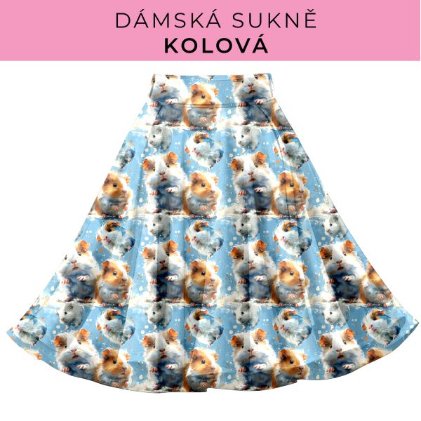 DÁMSKÝ střih - Kolová sukně