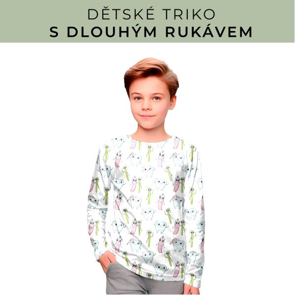 DĚTSKÝ střih - triko dlouhý rukáv