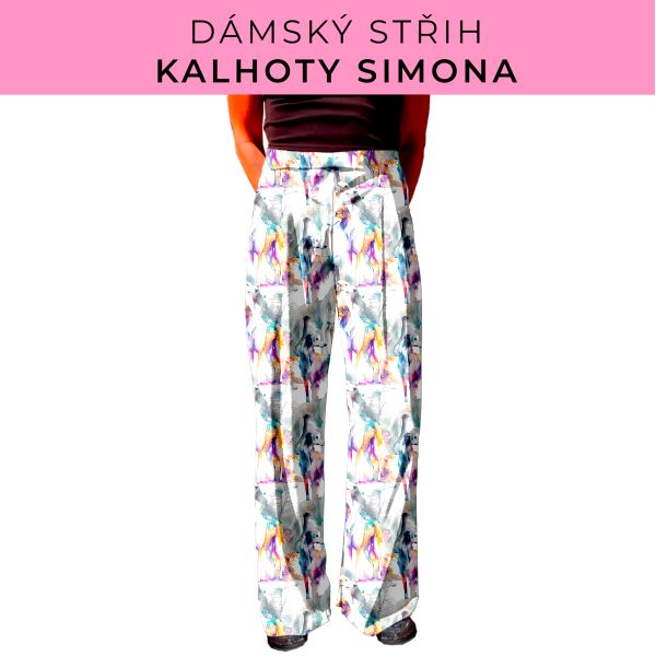 Dámský střih - kalhoty Simona