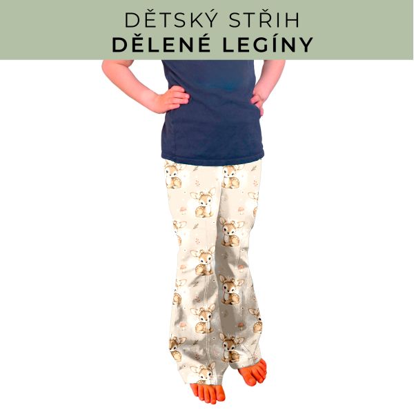 Dětský střih - Dělené legíny